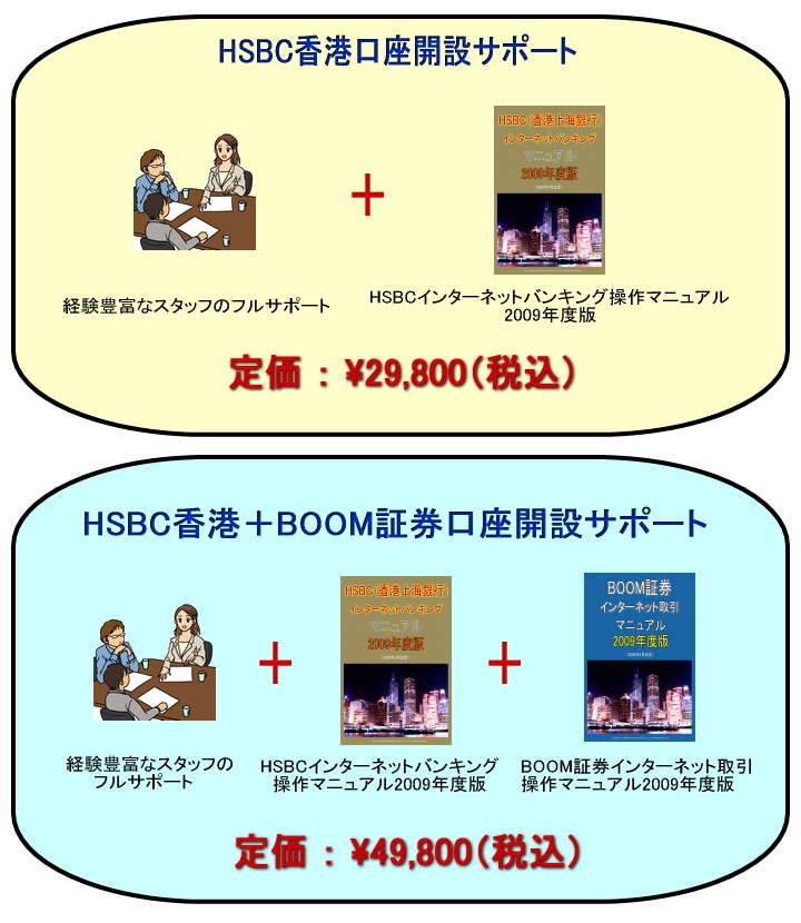 HSBC香港 BOOM証券 口座開設サポート